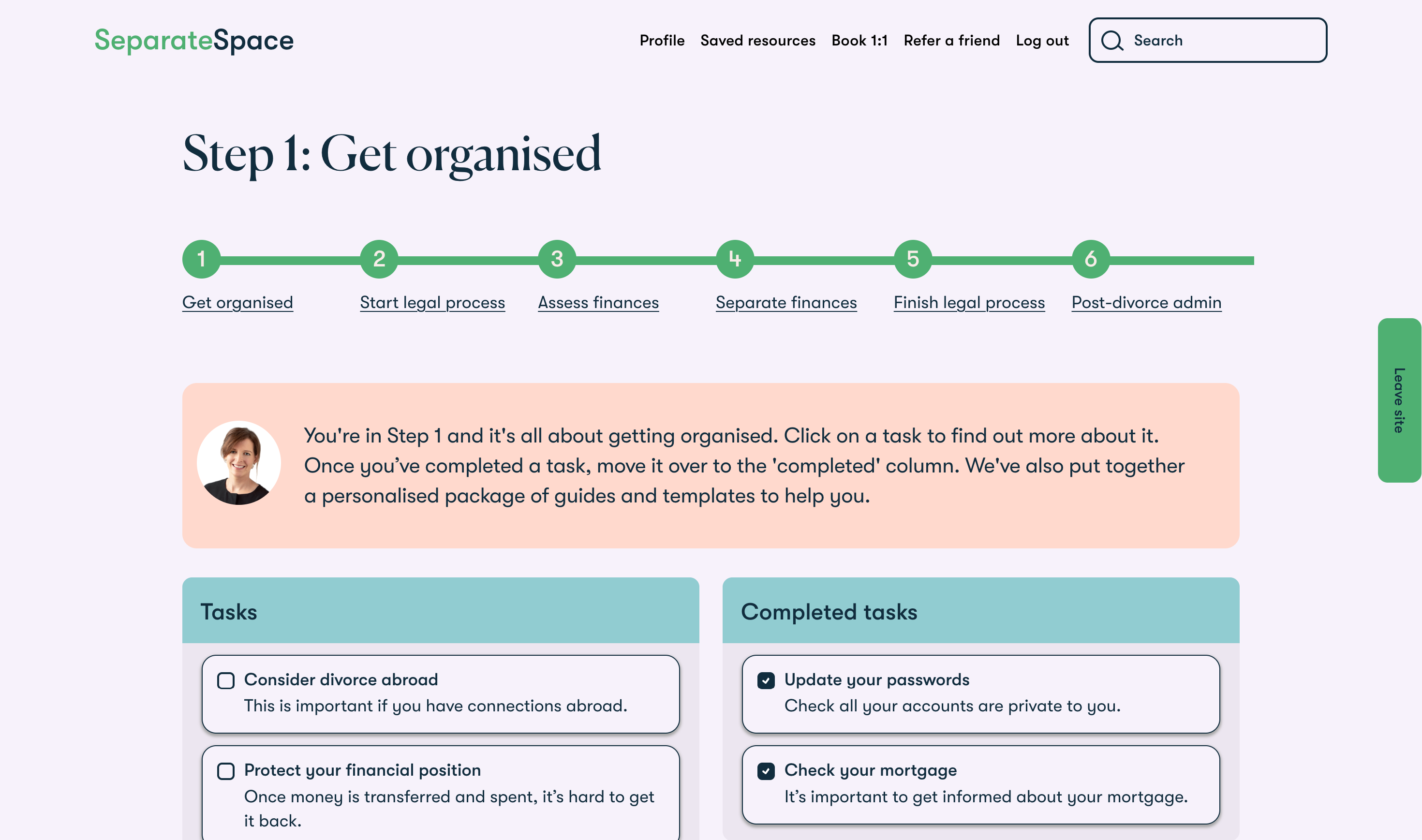 Separate Space admin portal for managing users and content